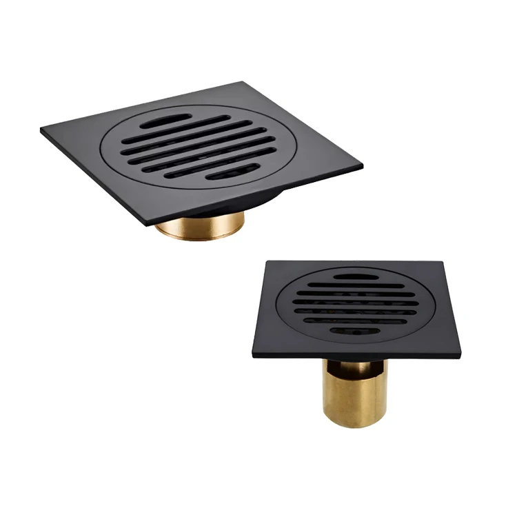 Высококачественная Современная латунная нержавеющая сталь 4-дюймовая плитка вставка квадратная дренажная труба невидимая душевая напольная