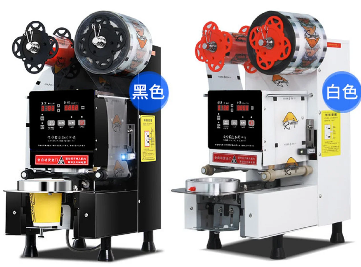 FILLING AUTO BRAND Automatic Cup Sealer For Plastic Paper Cup High Speed Plastic Water Cup Sealing Machine