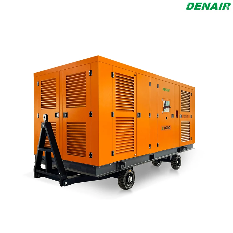 Long-lasting performance and class 0 oil free air directly diesel driven air compressor
