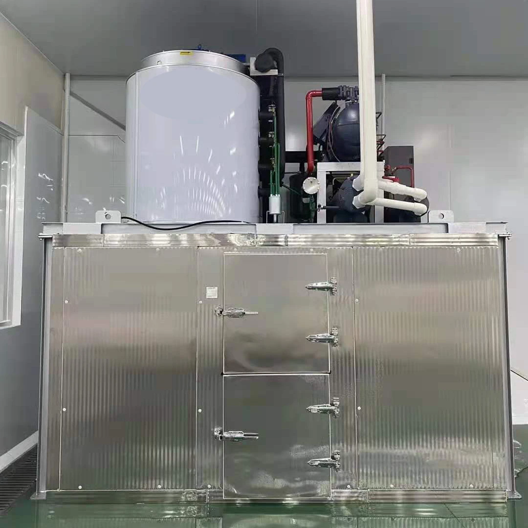 Industrial Flake Ice Machine Maker Snowkey Flake Ice Machine 10T Per Day