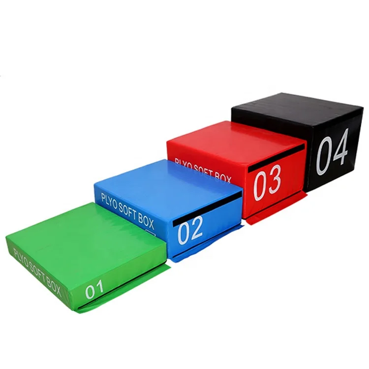 Wholesale customized plyometric box soft jump plyo box set gym jumping training heavy home power strength fitness equipment