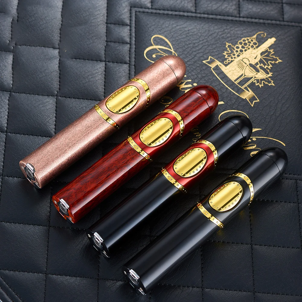 DEBANG 3 in 1 Butane Lighter with Cigar Punch, Cigar Draw Enhancer, Triple windproof flame for Candles and Cigars