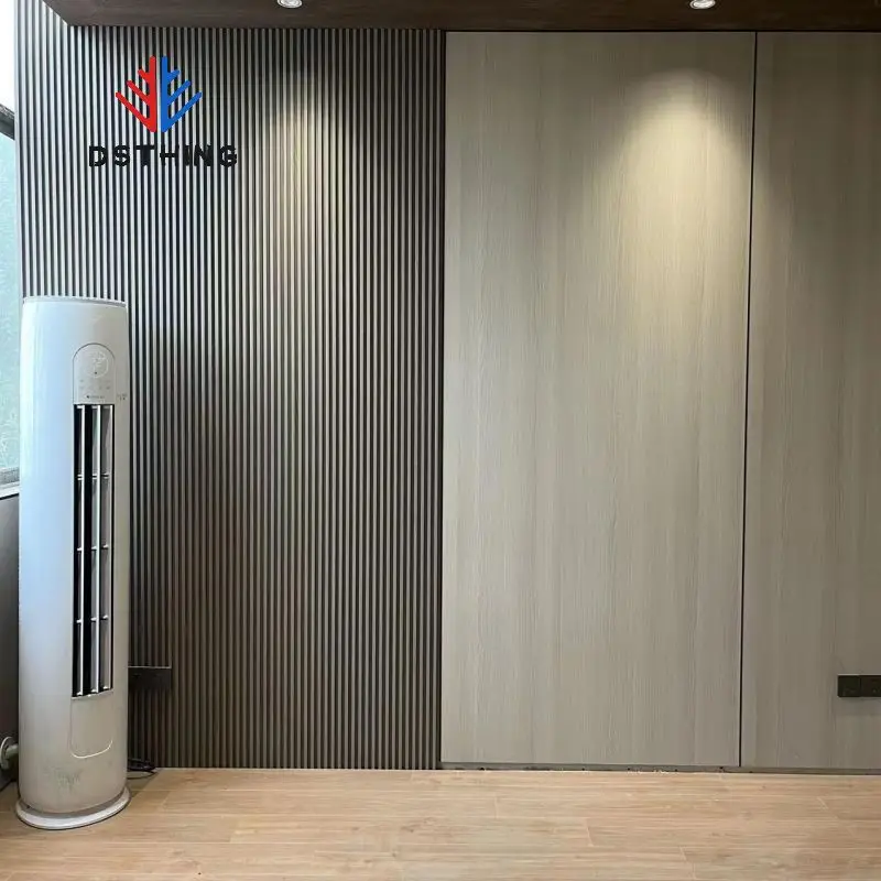 AISEN DECOR Factory Wholesale Pvc Wpc Foam Board For Furniture Door Wall Panel Bamboo Wood Veneer Panel Pvc Wall Panel