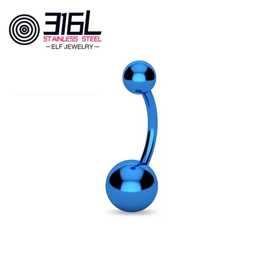 Best Selling Belly Ring 316L Stainless Steel Internally Threaded Piercing Jewelry Girls With Piercings Navel Nutton Ring