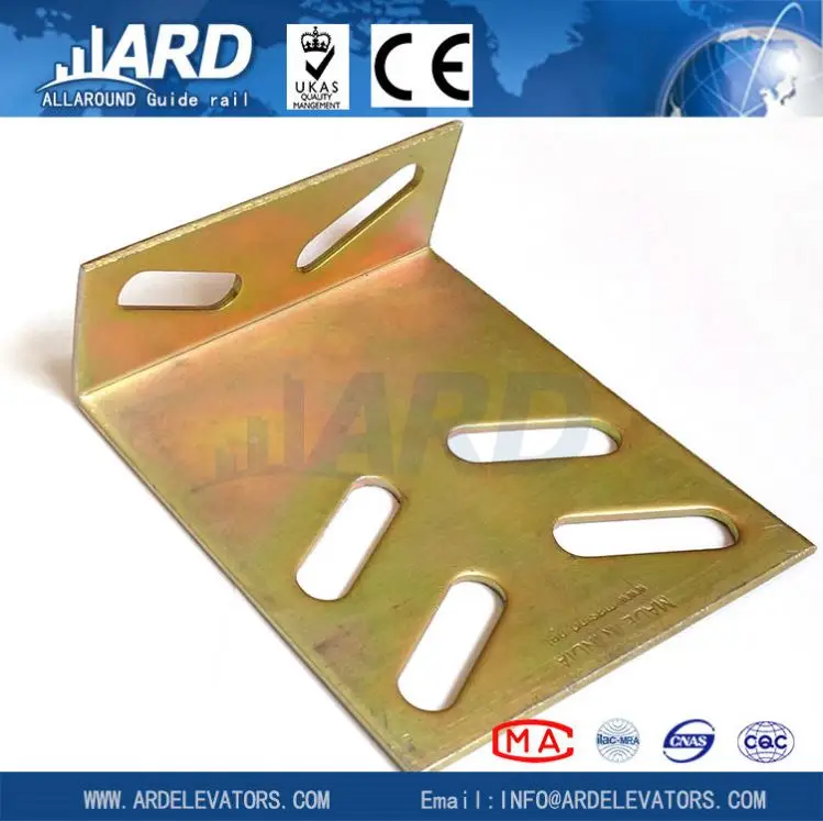 t type 30k sizes machined Elevator Parts Bed Rail Bracket