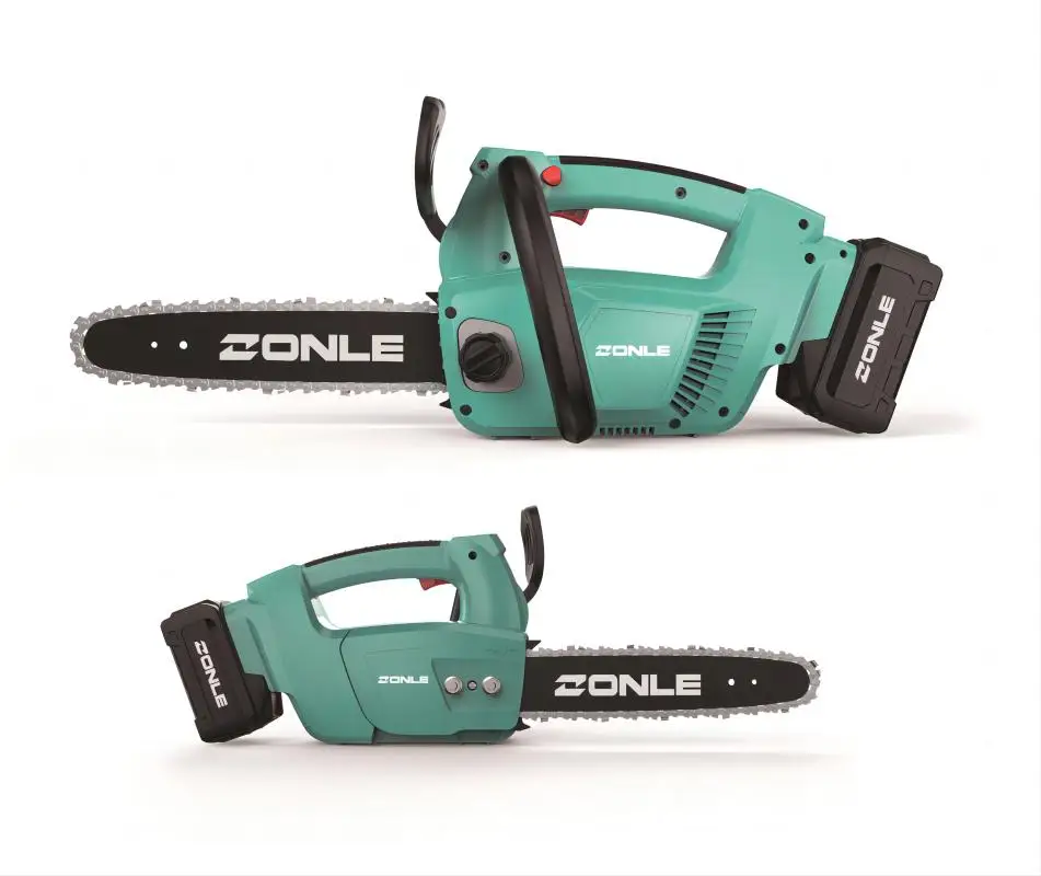 Electric 20 Inch Bar Saw Chain Wood Cutter Single Cylinder 25.4cc Carburetor Chainsaw with Battery and Gasoline Power Source