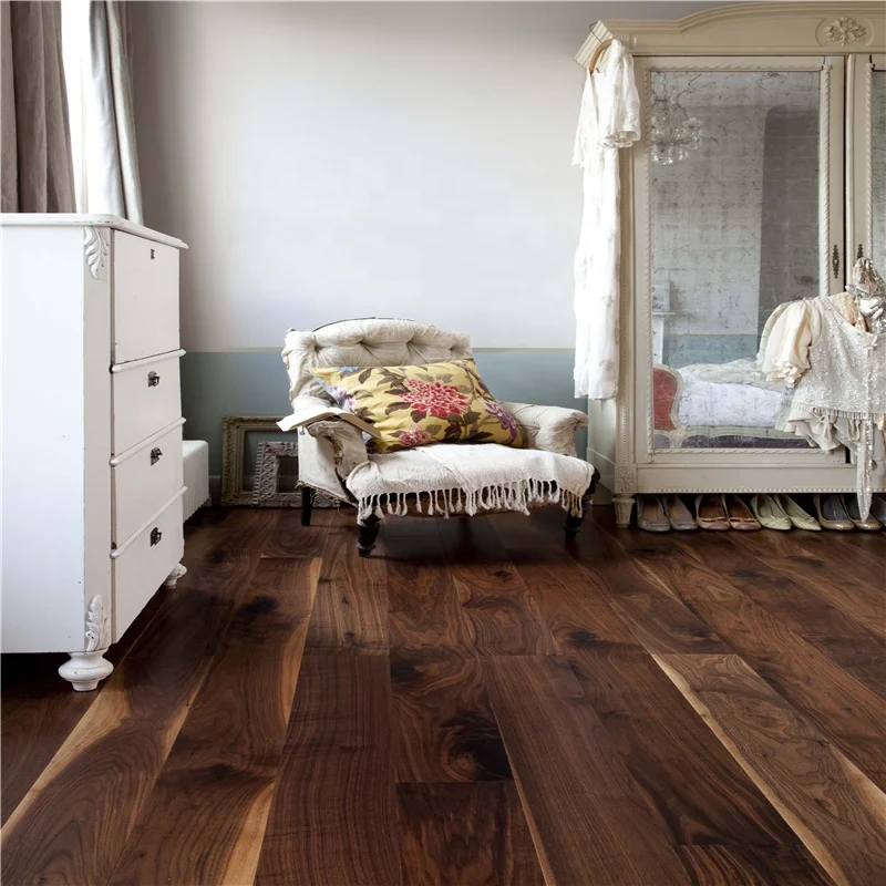 
American Walnut Solid Wood Parquet Floors 