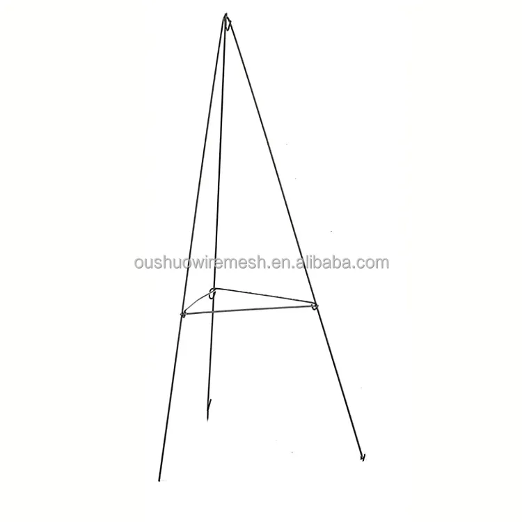 Good quality 24' 30' metal wire easel funeral flower wreath stand for wedding and festival