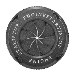 Поворотный цинковый сплав для автомобиля мотоцикла автомобиля SUV двигателя старт зажигания стоп-кнопка защитная декоративная крышка