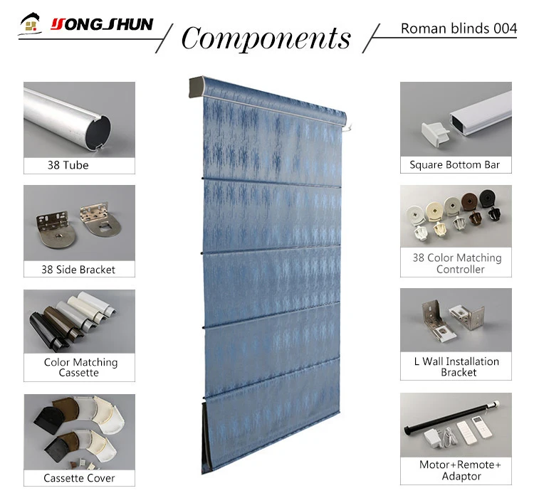 Roman Blinds motorized American standard roman smart blinds