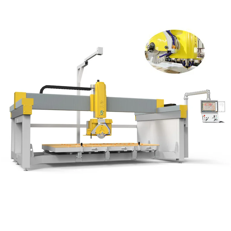 OMC machinery TITAN plus 5 axis  CNC Stone Cutting Machines with router for marble granite countertop