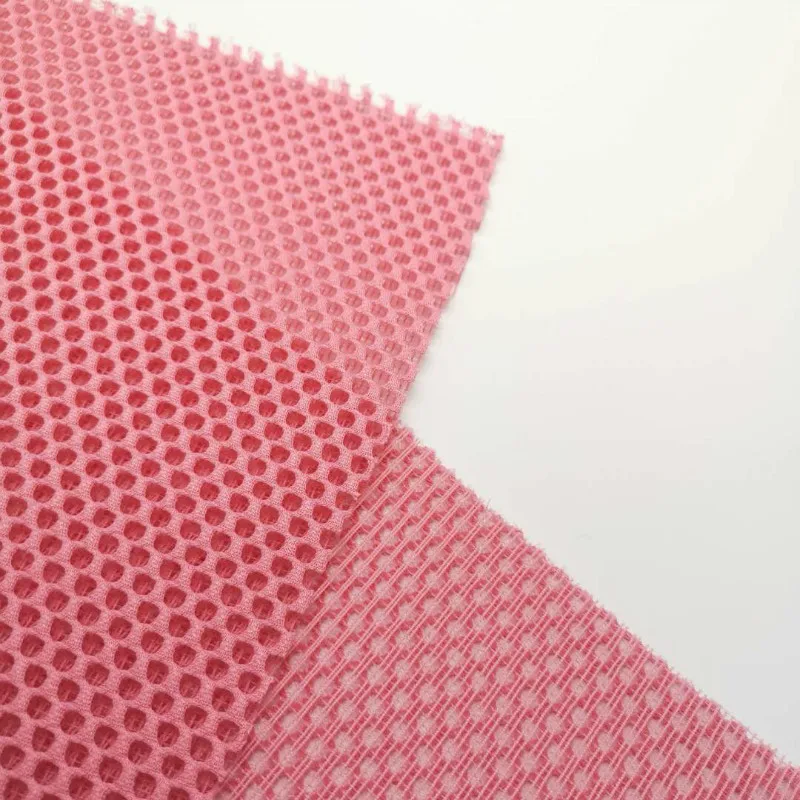 Polyester Fabric car seats fabric factory direct honeycomb soft mesh fabric for sports shoes school bag laundry bag