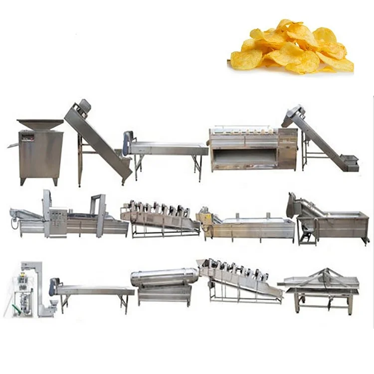 potato chips full automatic line small capacity with low price