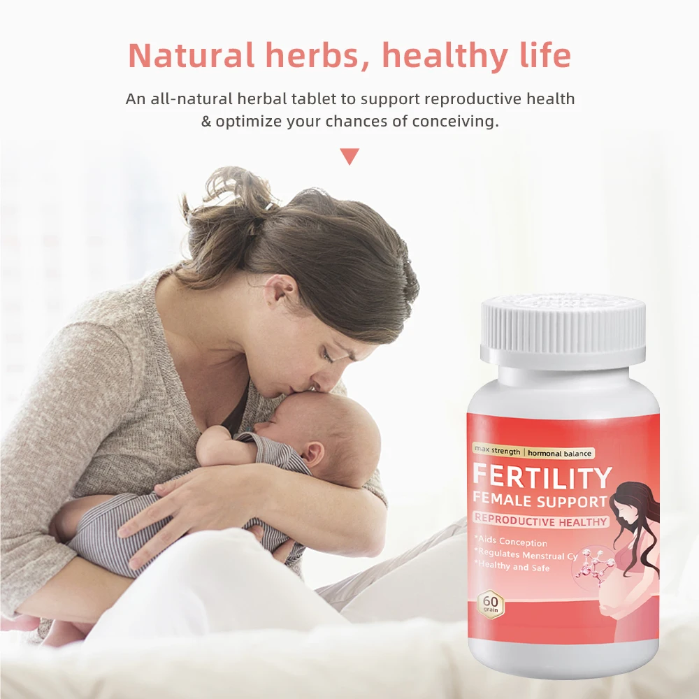 Hot selling natural herbs tea health easy female fertility Tablet for women healthy tea fertility supplements