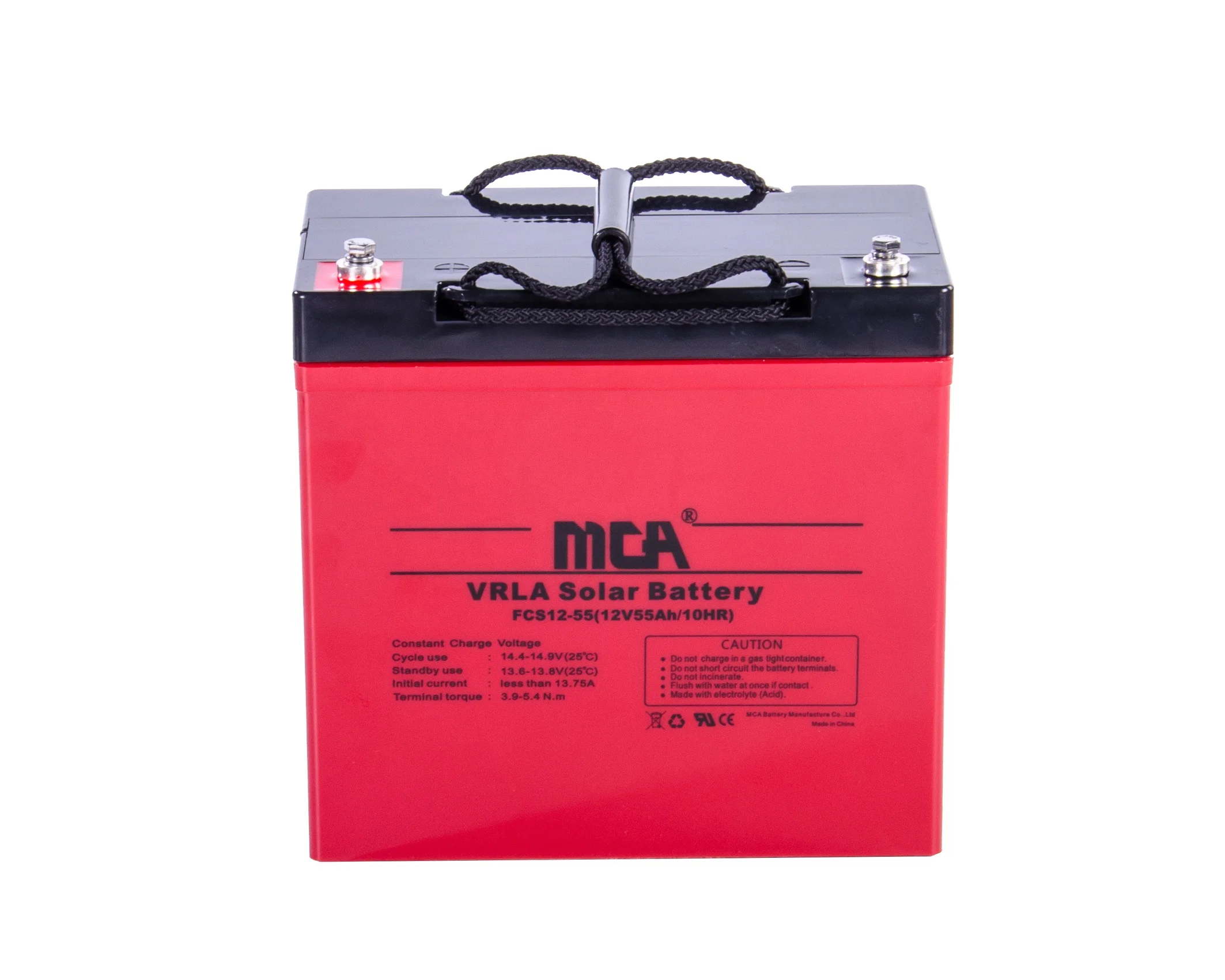 MCA factory dry storage rocket 12v 200ah solar battery