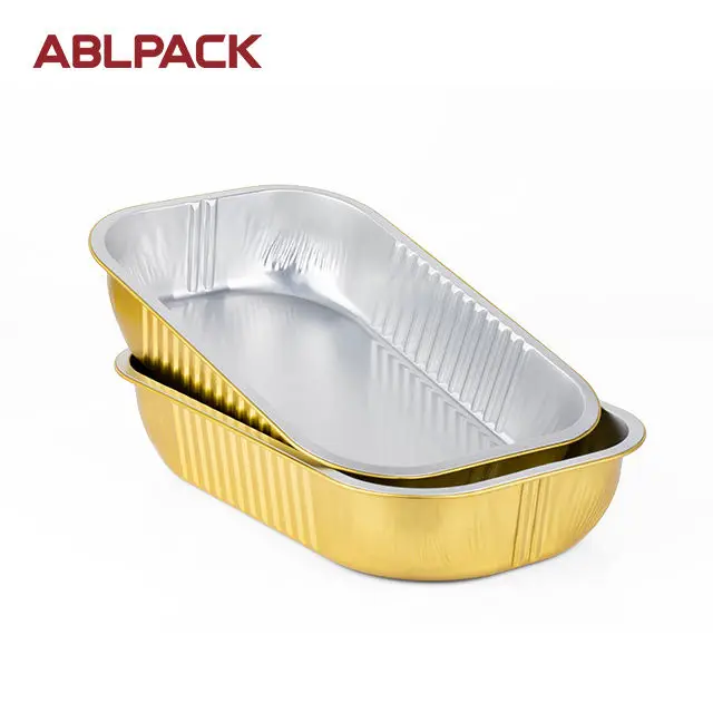 Лидер продаж цветная гладкая стенка 4080 мл большая алюминиевая крышка с пластиковой крышкой или фольгой герметизирующая Крышка для контейнеров из фольги общественного питания