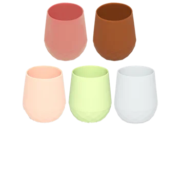 Custom wholesale micro silicone open cup heavy base provides anti-tip small hands can hold firmly