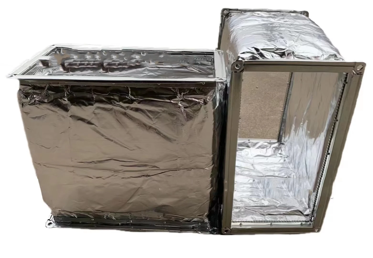 High Quality Rectangular Flexible PVC Duct Connector Ventilation Fireproof High Temperature Resistance Hospitals Outdoor Chinese