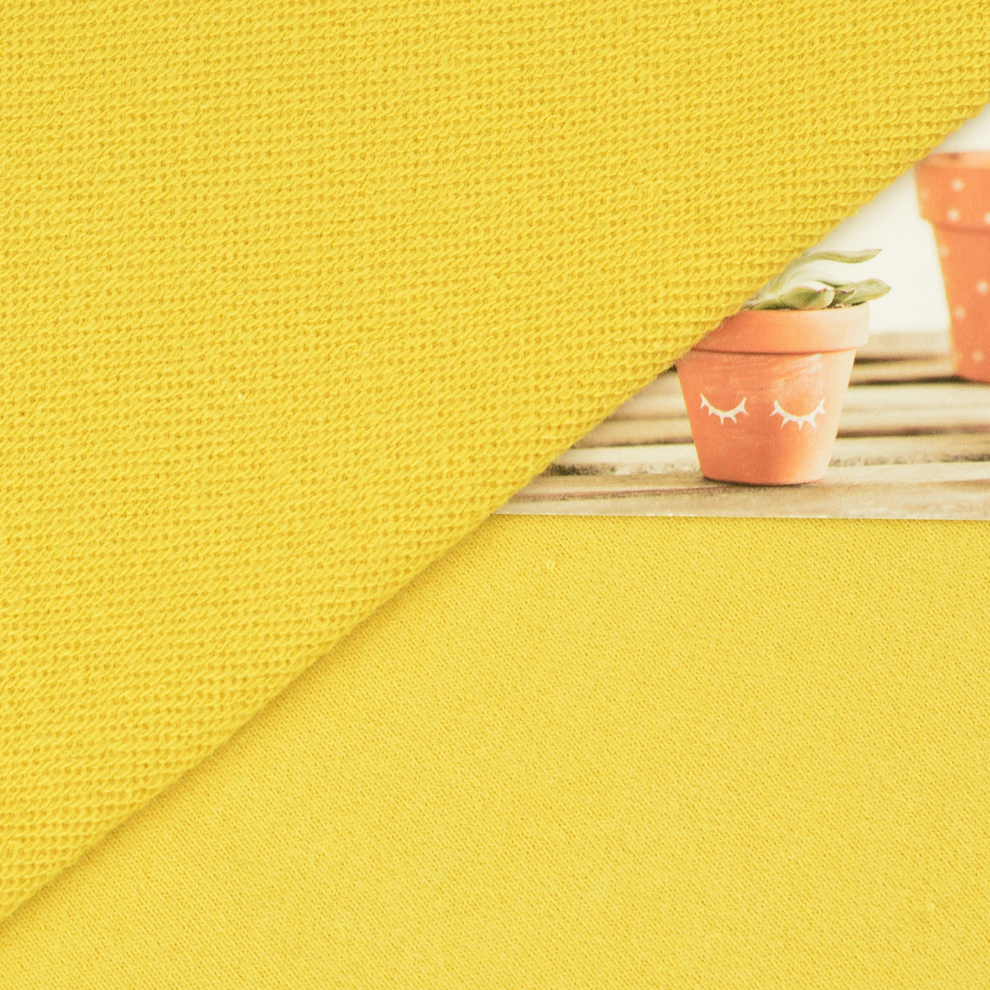 Cotton-polyester fabric wholesale 170g China cotton real sweater brush TC sweater fabric wool circle fabric