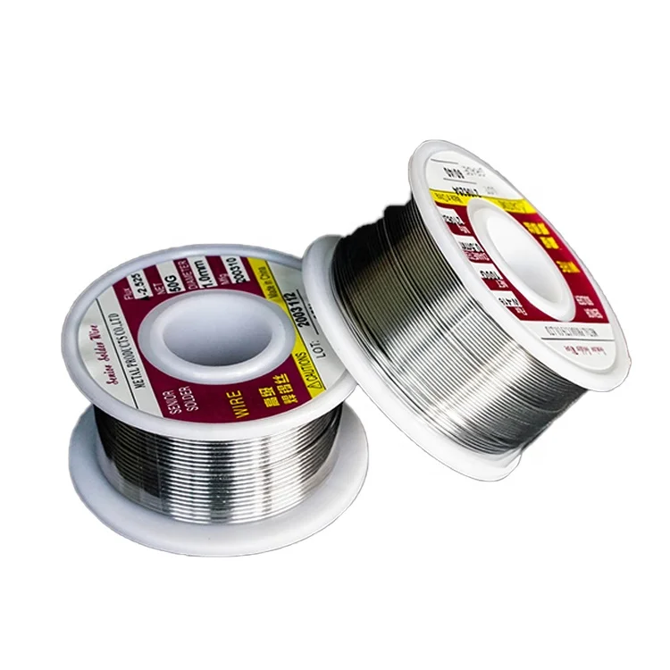 Wholesale Solder Wire Sn63Pb37 Soldering kits 0.7mm 0.8mm 1.0mm Flux Rosin Core Solder Wire 50g 100g 500g