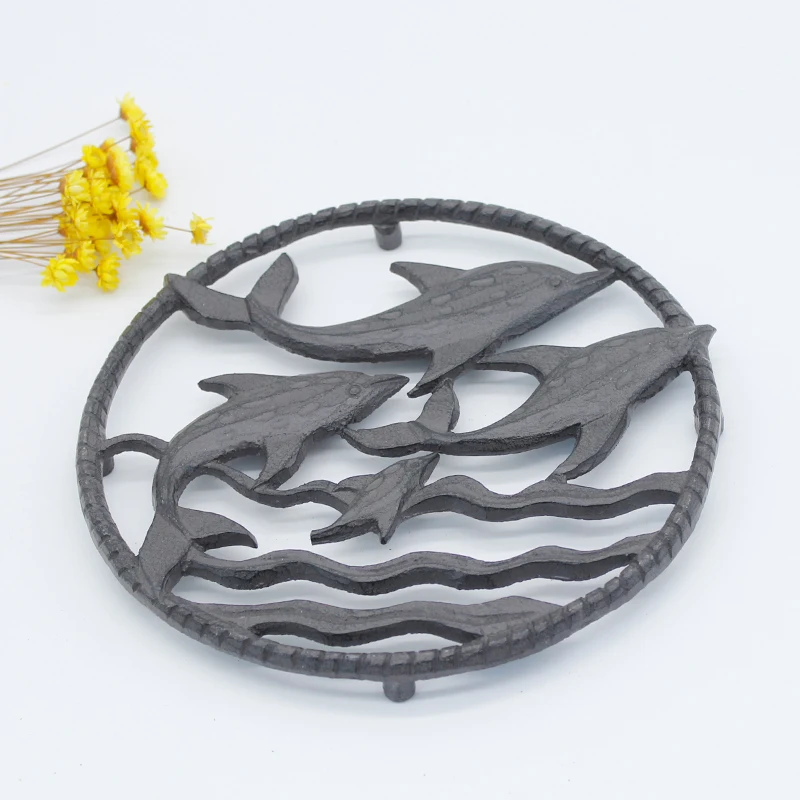  European cast iron handicraft kitchen hot trivet creative