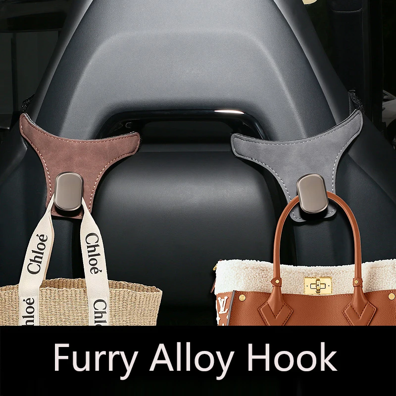 Customizable LOGO car seat rear seat attachment hooks Inside the car Multi-functional hide flip fur metal hooks auto parts