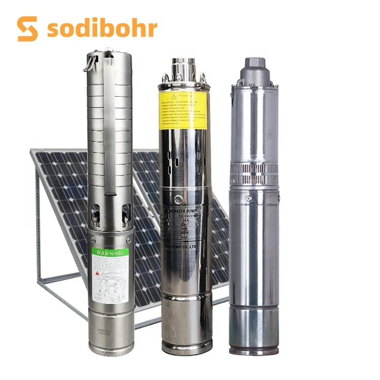 15kw 22kw hybrid AC DC solar power pumps borehole submersible water pump for irrigation and livestock
