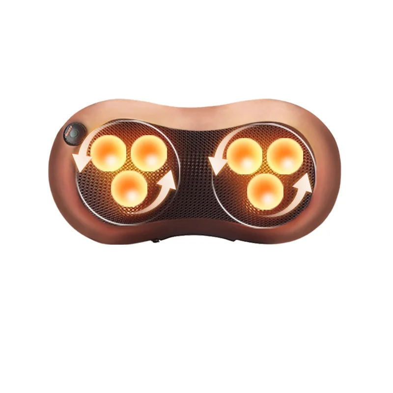 wholesale eight rollers shiatsu 3d neck massager car home massage cushion neck shoulder waist massage