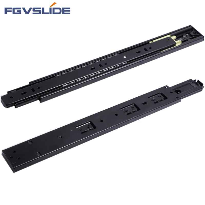 FGVSLIDE Kitchen cabinet 45mm full stretch retract slide ball bearing push to open drawer slides