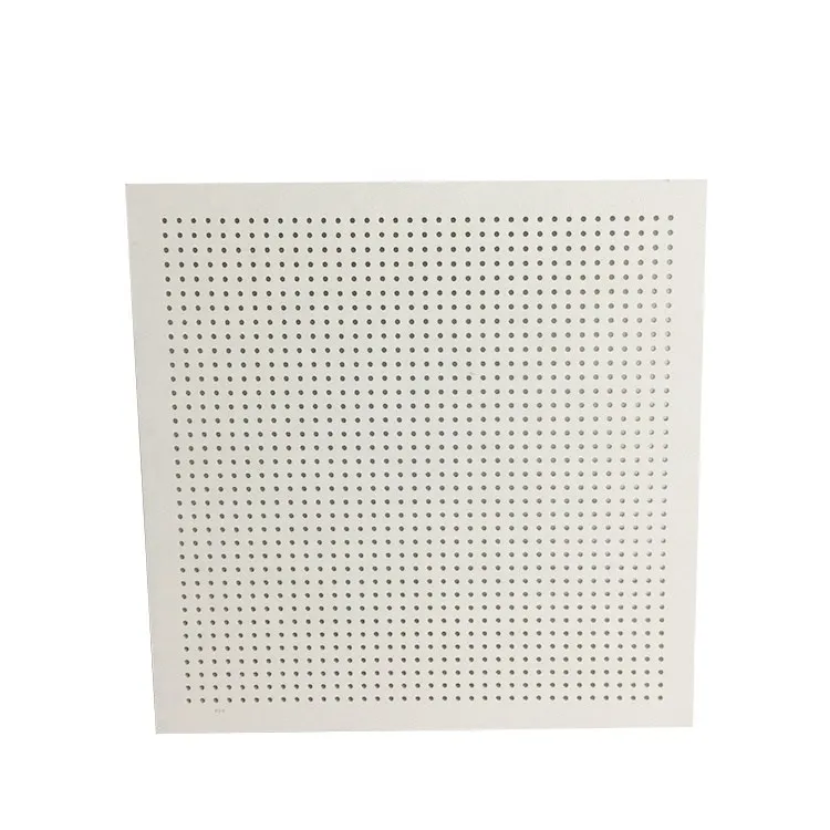 9mm Fireproof Soundproof Perforated Gypsum Ceiling Tiles Acoustic Perforated Gypsum Board