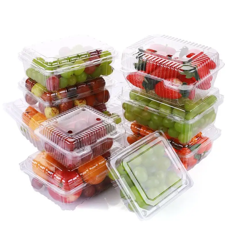 
Disposable transparent PET packaging box for fruits and vegetables 