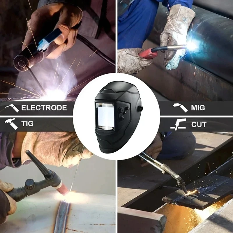 True color big view eara 4 arc sensor DIN5-DIN13 Solar auto darkening TIG MIG MMA welding mask/Large window true color clear