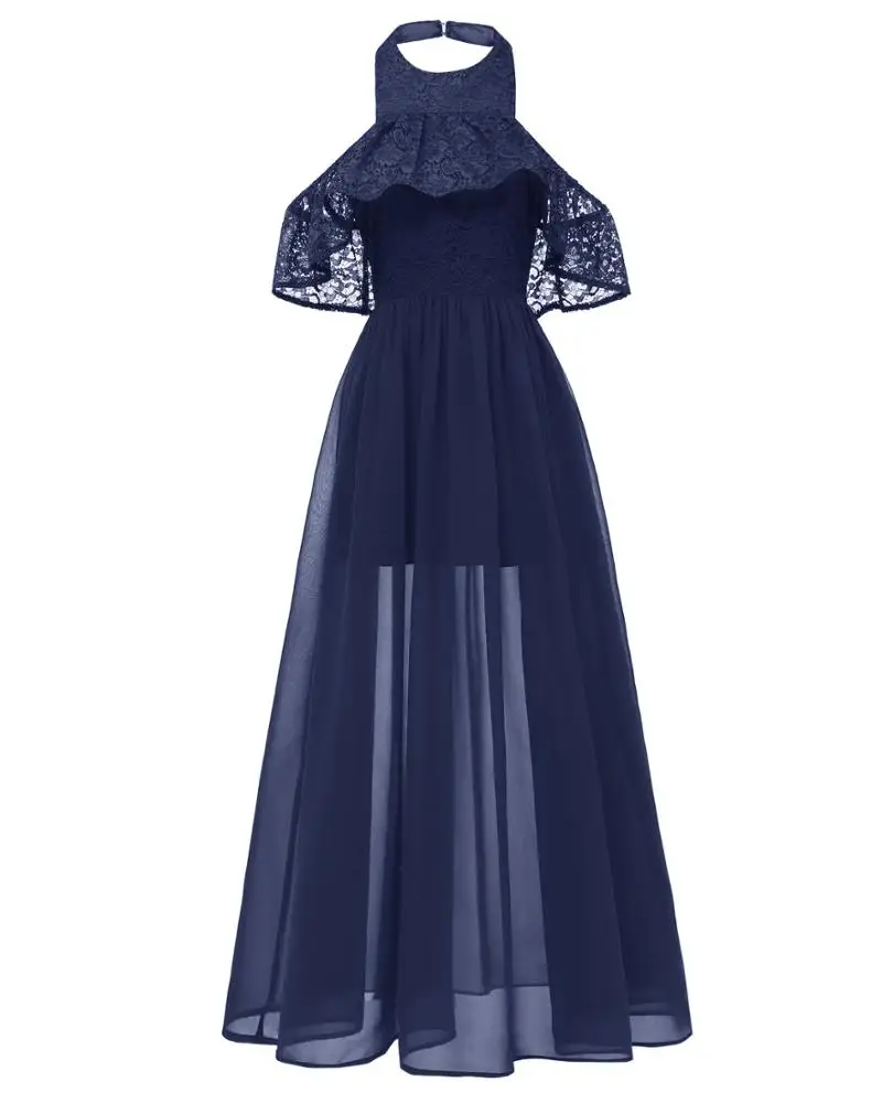2020 Trendy strapless elegant short sleeve women cocktail neck bridesmaid dresses