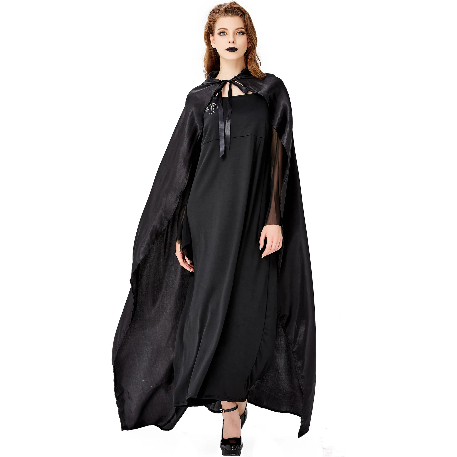 Muslim ladies abaya style fashion two piece set turkey women chiffon long dress