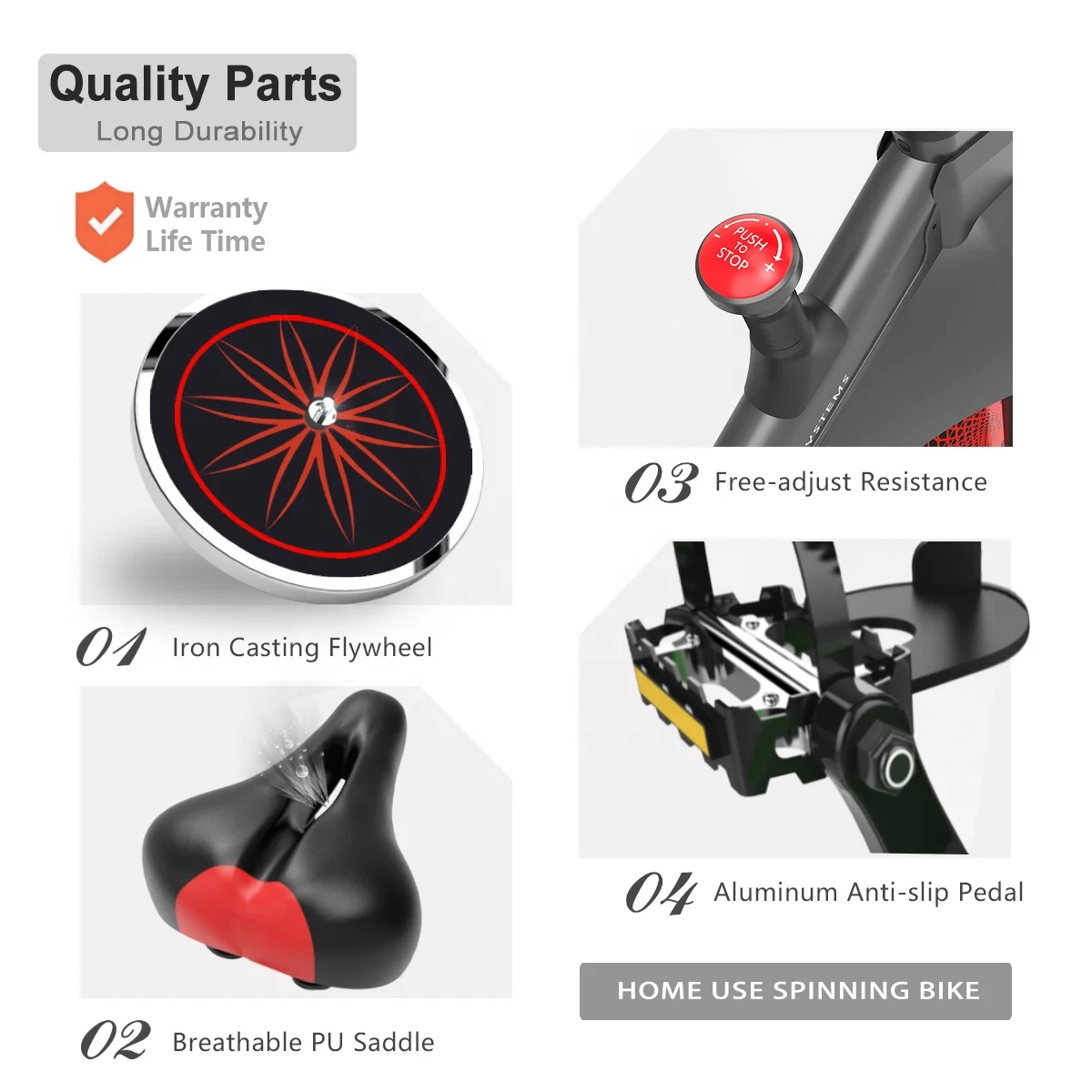 Bicicleta Spinning Stationary Bike Exercise Equipment Indoor Spinning Bike for Home Use