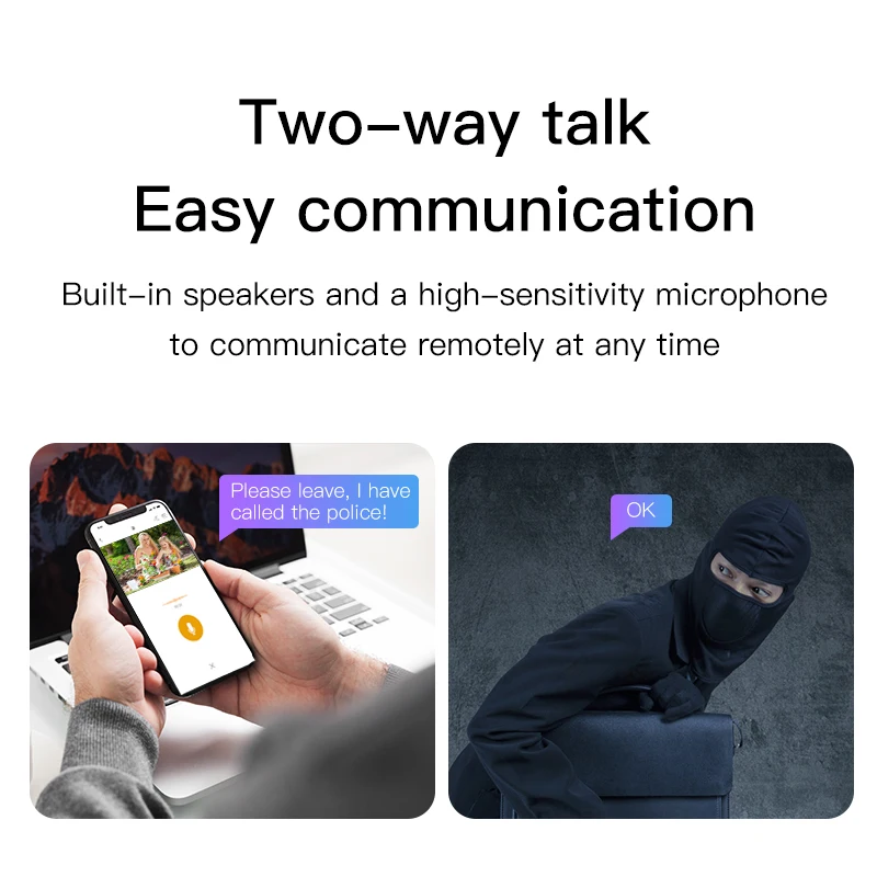 AI Motion Detection 2K Color Night Vision Spotlight Siren Alarm Wireless Battery Powered   wireless ptz Camera  Outdoor Home