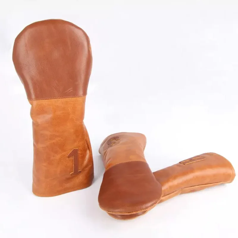 Source factory customized PU golf club cover OEM wooden club set head ball head cap cover protective cover