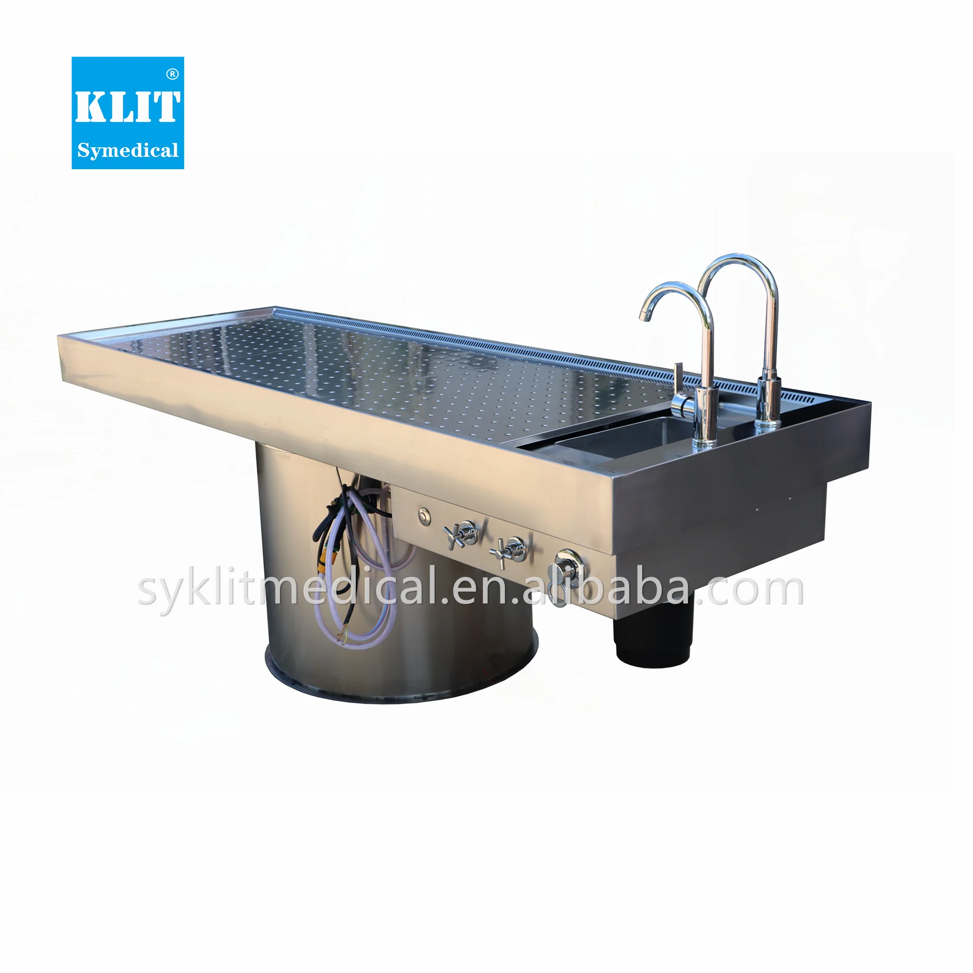 KLT-J670B Forensic autopsy table Mortuary lifting dissection table
