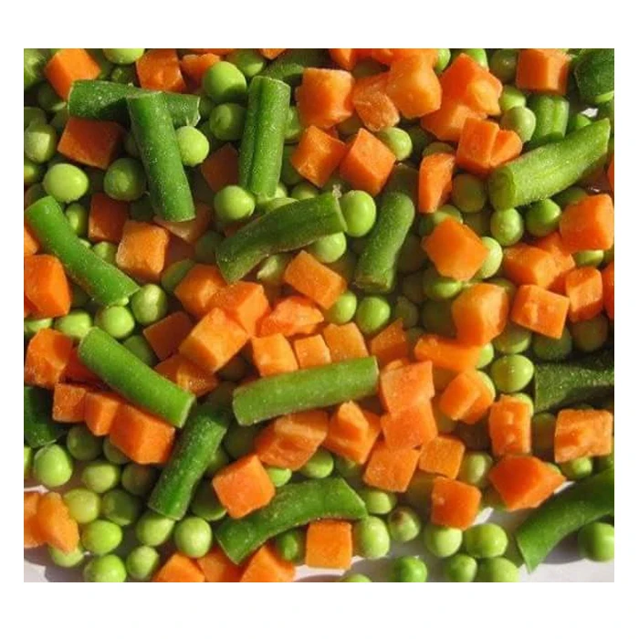 Guaranteed Quality Wonderful Delicious Mix Vegetables 40% Green Peas - 40% Green Beans Cut - 20% Carrots For Export