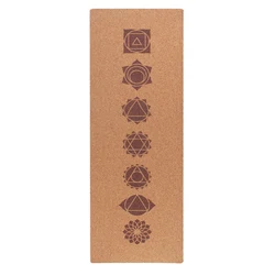 Luxury Organic Large 100% Cork Yoga Mat Custom Print Natural Rubber Eco Portugal with Alignment Manufacturers