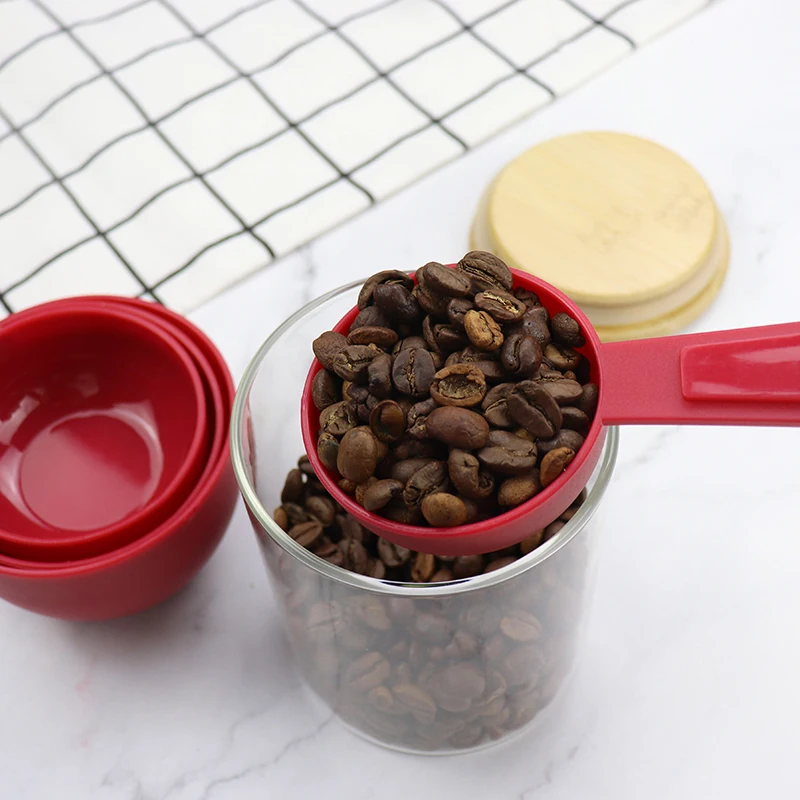 Plastic measuring cups set multifunction measurement tool for kitchen cooking and baking stackable 4 pcs  measuring cups