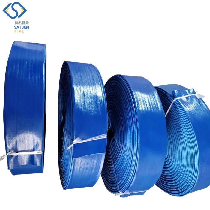 flexible PVC lay flat water irrigation tubes / hose