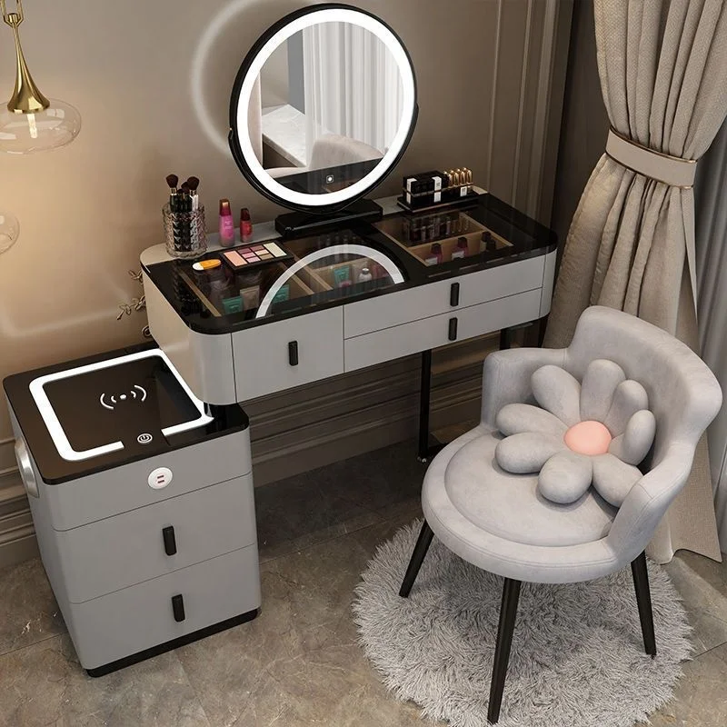 Bedroom mirrored makeup vanities dresser dressing table makeup vanity table set