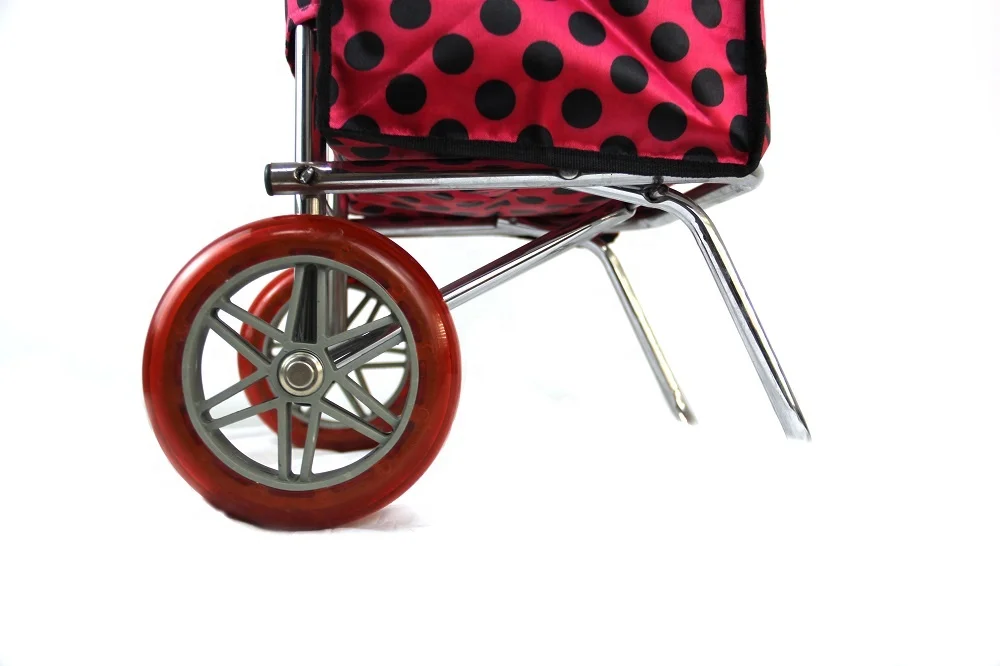 New style trolley lightweight with big wheels custom foldable shopping  bag