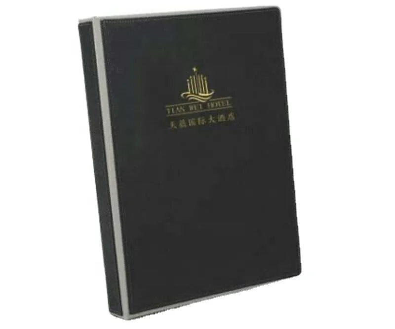 Customised Hotel PU Leather Service Information Booklet