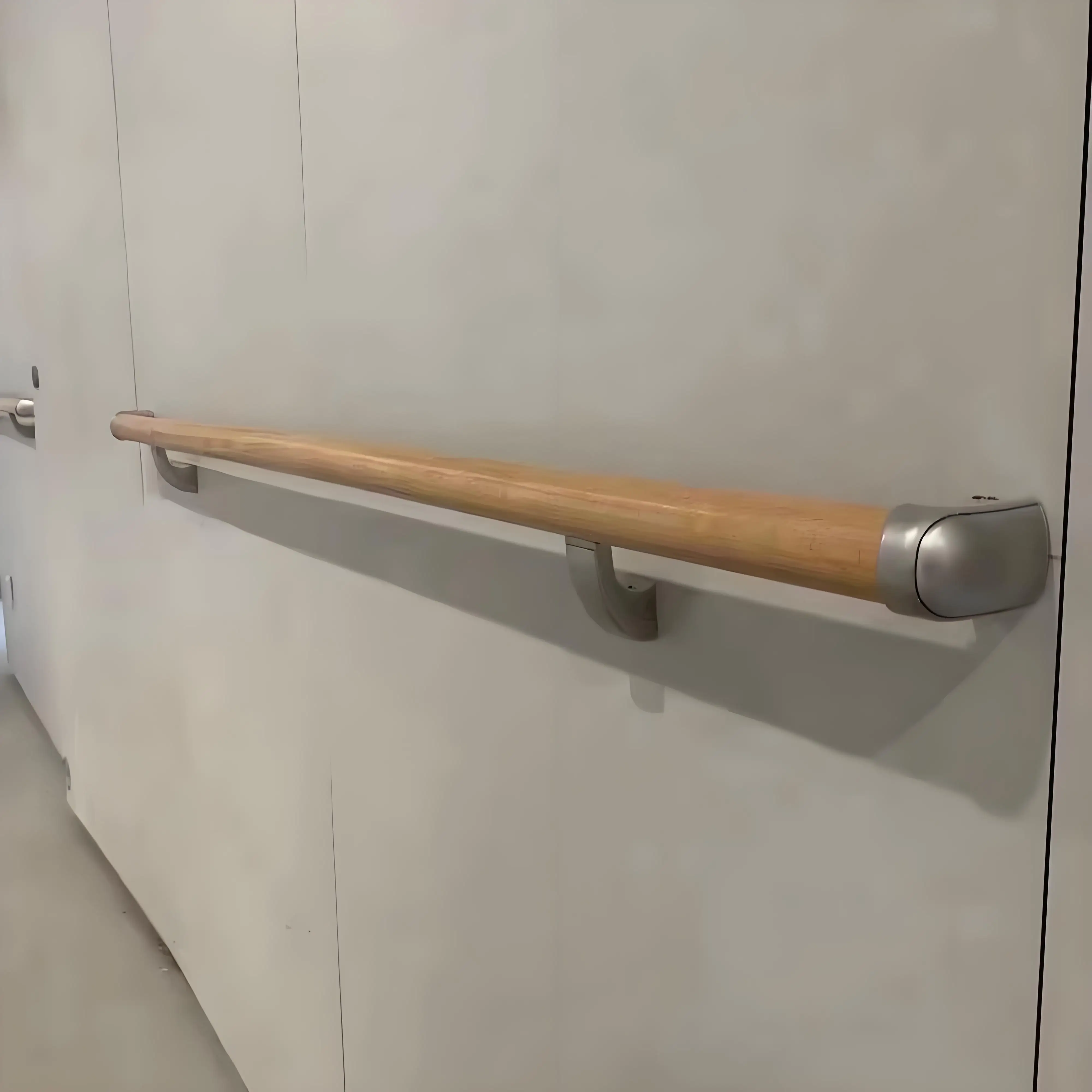 China supplier Railing Curved Hospital Corridor Plastic Round PVC Handrails With Slot