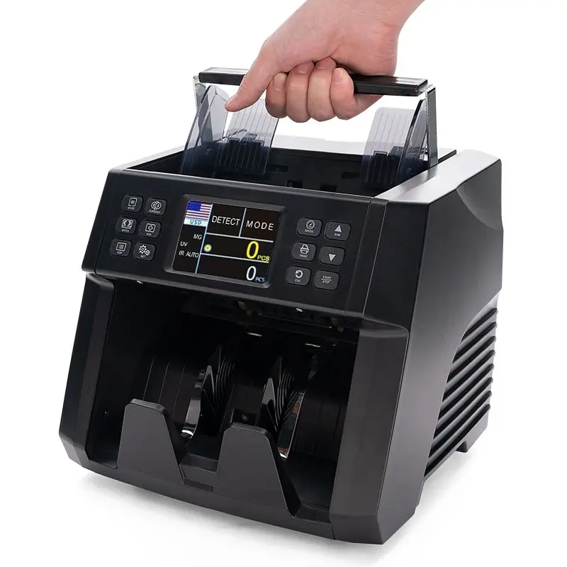 UNION 60A 2024 ECB Approved portable money counting machine print count money counterfeit mix banknote 2 cis bill money counter