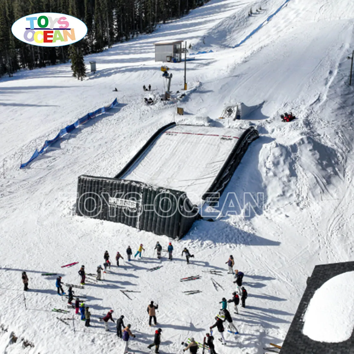 Factory Customized Outdoor Sports Snowboard Skiing Winter Sport Soft Stunt Jump Airbag Extreme Sport Inflatable Air Bag Landing