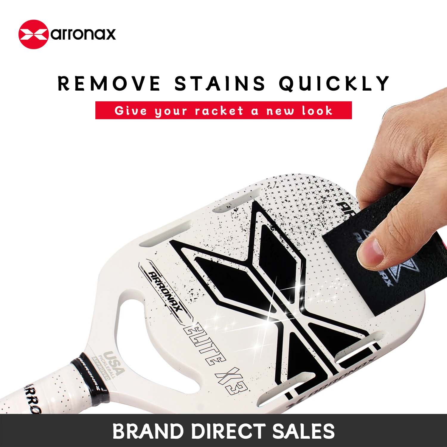 Pickleball Paddle Eraser Cleaner carbon fiber racquet paddle eraser Pickle Ball Dust Remover Rubber Bar Rackets Accessories