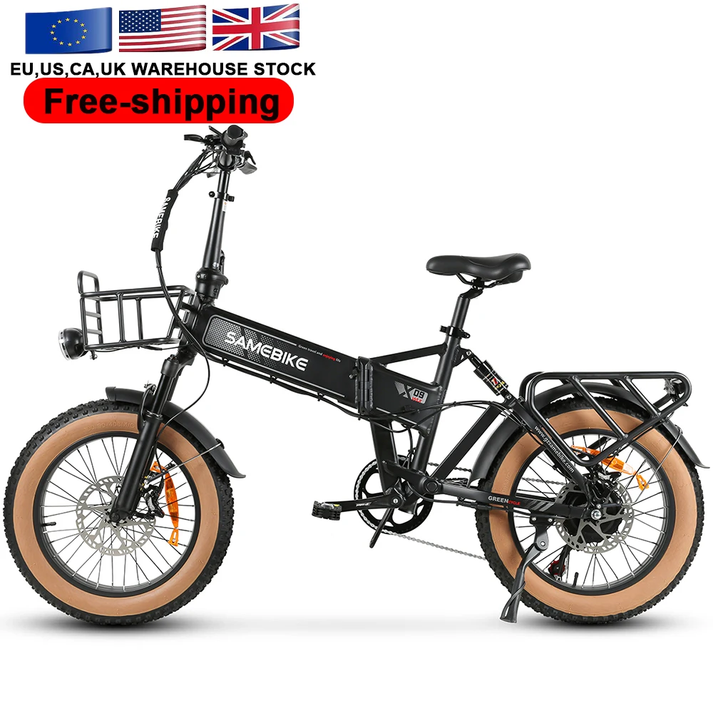 USA RTS 20inch Folding Fat Tire Ebike 1000W Strong Power Motor Ebike 48V15AH Road Ebike with Hydraulic Brake